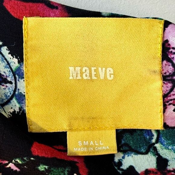 Maeve Petal Palette Dolman Slouchy Split Hem Mini Dress Women's Small - Picture 7 of 12